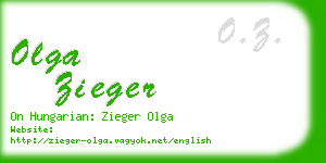 olga zieger business card
